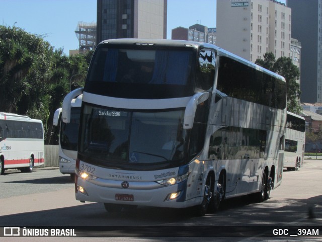 Auto Viação Catarinense 3702 na cidade de Curitiba, Paraná, Brasil, por GDC __39AM. Número da foto: #12223114.