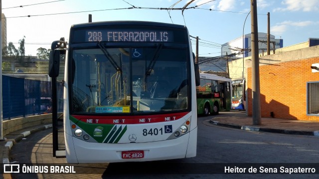 Next Mobilidade - ABC Sistema de Transporte 8401 na cidade de São Bernardo do Campo, São Paulo, Brasil, por Heitor de Sena Sapaterro. Número da foto: #12221841.