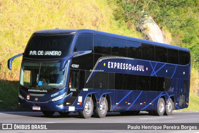 Expresso do Sul 423007 na cidade de Piraí, Rio de Janeiro, Brasil, por Paulo Henrique Pereira Borges. Número da foto: #12223314.