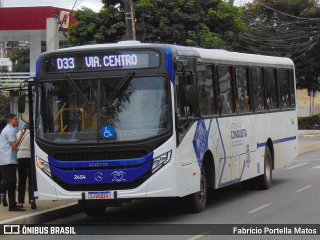 ATT - Atlântico Transportes e Turismo - Vitória da Conquista 2454 na cidade de Vitória da Conquista, Bahia, Brasil, por Fabrício Portella Matos. Número da foto: #12222674.
