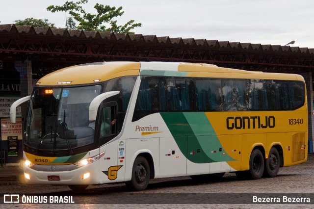 Empresa Gontijo de Transportes 18340 na cidade de Vitória da Conquista, Bahia, Brasil, por Bezerra Bezerra. Número da foto: #12222255.