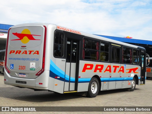 Expresso de Prata 2301 na cidade de Bauru, São Paulo, Brasil, por Leandro de Sousa Barbosa. Número da foto: #12223551.