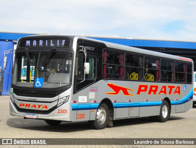 Expresso de Prata 2301 na cidade de Bauru, São Paulo, Brasil, por Leandro de Sousa Barbosa. Número da foto: #12223526.