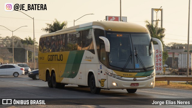 Empresa Gontijo de Transportes 19430 na cidade de Ribeirão das Neves, Minas Gerais, Brasil, por Jorge Elias Neres. Número da foto: #12221126.