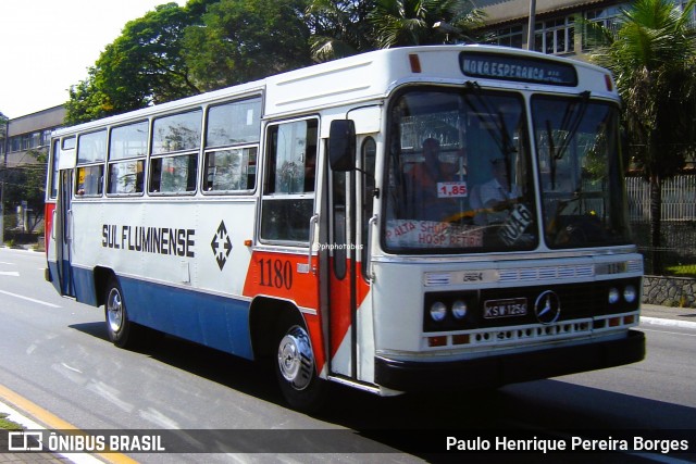 Viação Sul Fluminense 1180 na cidade de Volta Redonda, Rio de Janeiro, Brasil, por Paulo Henrique Pereira Borges. Número da foto: #12223185.