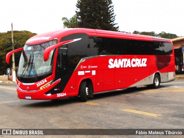 Viação Santa Cruz 35524 na cidade de Três Corações, Minas Gerais, Brasil, por Fábio Mateus Tibúrcio. Número da foto: #12221907.