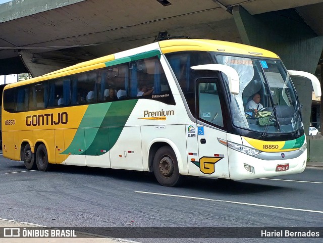 Empresa Gontijo de Transportes 18850 na cidade de Belo Horizonte, Minas Gerais, Brasil, por Hariel Bernades. Número da foto: #12222484.