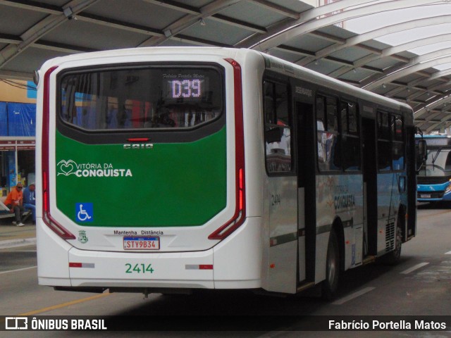 Viação Rosa Vitória da Conquista 2414 na cidade de Vitória da Conquista, Bahia, Brasil, por Fabrício Portella Matos. Número da foto: #12222710.