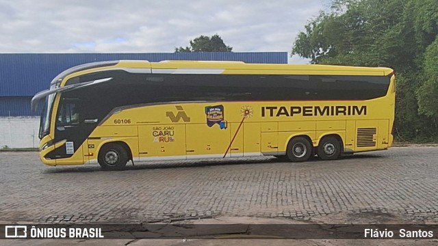 Viação Nova Itapemirim 60106 na cidade de Cruz das Almas, Bahia, Brasil, por Flávio  Santos. Número da foto: #12222086.