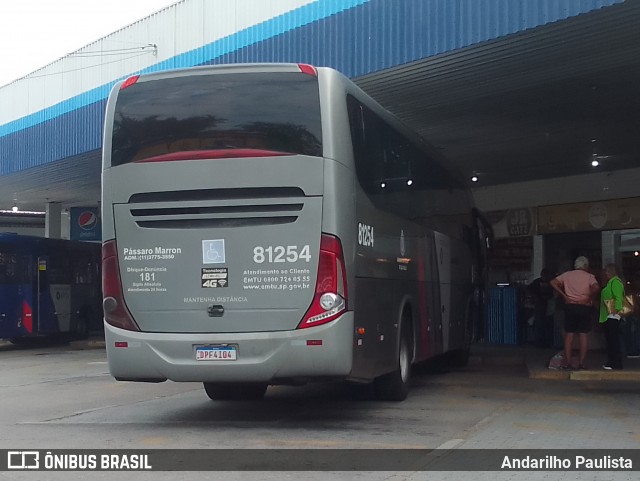Empresa de Ônibus Pássaro Marron 81254 na cidade de Caraguatatuba, São Paulo, Brasil, por Andarilho Paulista. Número da foto: #12224071.