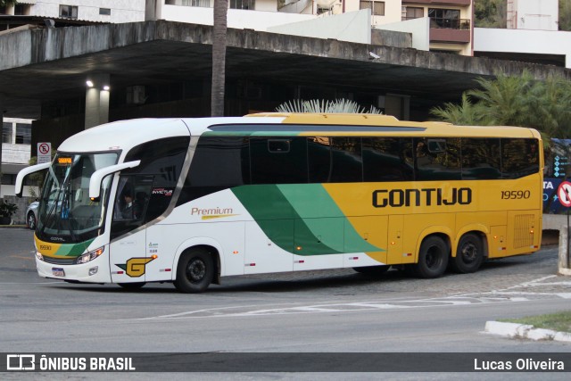 Empresa Gontijo de Transportes 19590 na cidade de Cachoeiro de Itapemirim, Espírito Santo, Brasil, por Lucas Oliveira. Número da foto: #12224685.