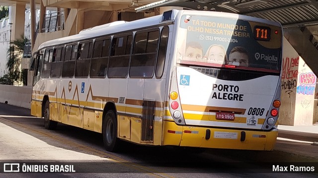 Companhia Carris Porto-Alegrense 0808 na cidade de Porto Alegre, Rio Grande do Sul, Brasil, por Max Ramos. Número da foto: #12224452.