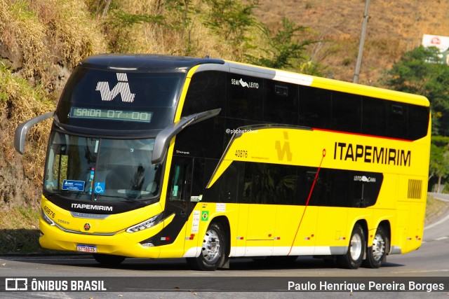 Viação Nova Itapemirim 40876 na cidade de Piraí, Rio de Janeiro, Brasil, por Paulo Henrique Pereira Borges. Número da foto: #12225499.