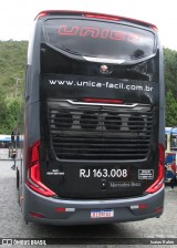 Transportes Única Petrópolis RJ 163.008 na cidade de Juiz de Fora, Minas Gerais, Brasil, por Isaias Ralen. Número da foto: #12225625.
