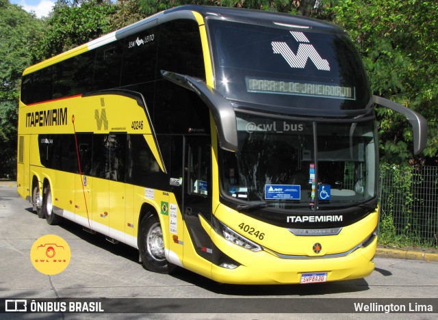 Viação Nova Itapemirim 40246 na cidade de São Paulo, São Paulo, Brasil, por Wellington Lima. Número da foto: #12226287.