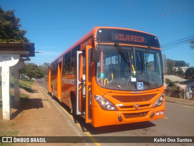 VCG - Viação Campos Gerais 1297 na cidade de Ponta Grossa, Paraná, Brasil, por Kallel Dos Santos. Número da foto: #12226596.