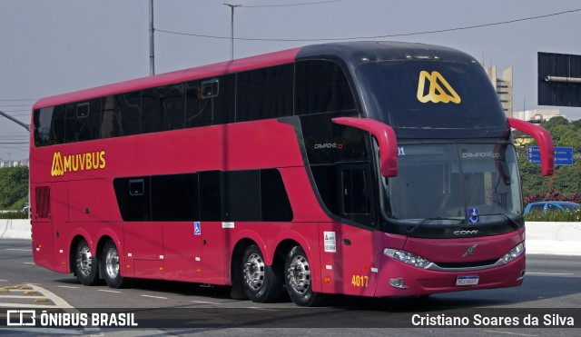 MuvBus 4017 na cidade de São Paulo, São Paulo, Brasil, por Cristiano Soares da Silva. Número da foto: #12227644.