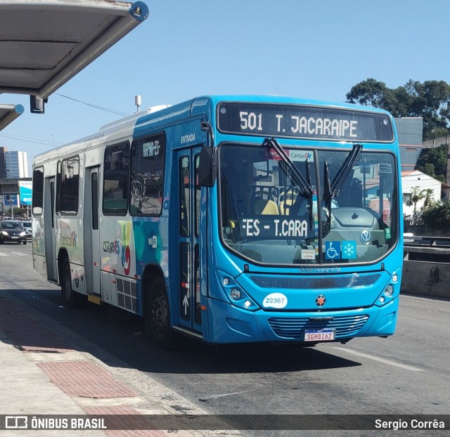 Nova Transporte 22367 na cidade de Vila Velha, Espírito Santo, Brasil, por Sergio Corrêa. Número da foto: #12226273.