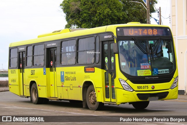 Viação Estrela Eireli 100.075 na cidade de São Luís, Maranhão, Brasil, por Paulo Henrique Pereira Borges. Número da foto: #12227501.