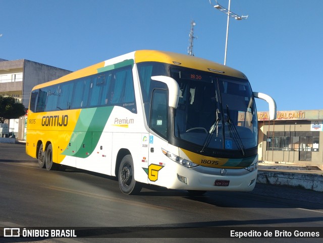 Empresa Gontijo de Transportes 18075 na cidade de Paulistana, Piauí, Brasil, por Espedito de Brito Gomes. Número da foto: #12226142.