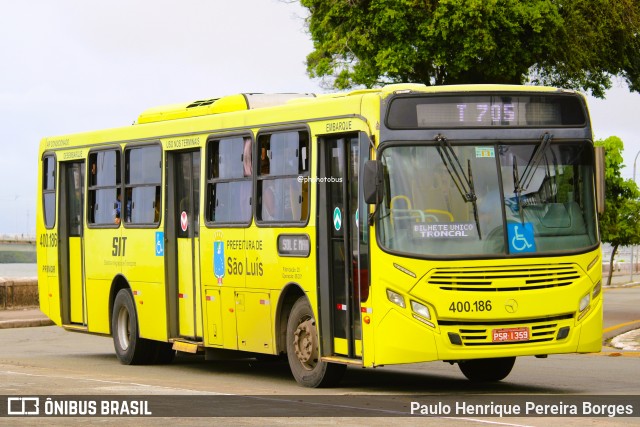 Viação Primor 400.186 na cidade de São Luís, Maranhão, Brasil, por Paulo Henrique Pereira Borges. Número da foto: #12227494.