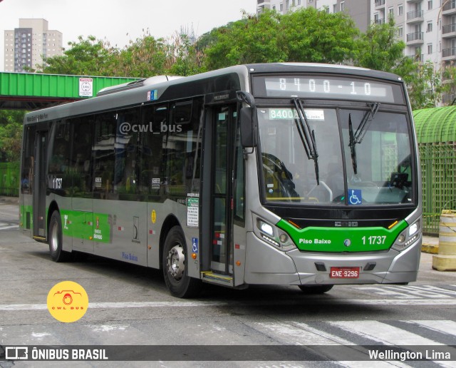 Viação Santa Brígida 1 1737 na cidade de São Paulo, São Paulo, Brasil, por Wellington Lima. Número da foto: #12226272.