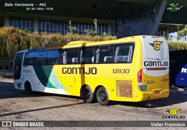 Empresa Gontijo de Transportes 12830 na cidade de Belo Horizonte, Minas Gerais, Brasil, por Valter Francisco. Número da foto: #12227770.