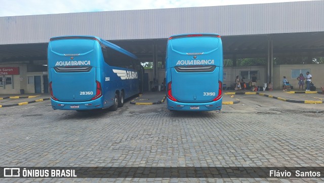 Viação Águia Branca 33190 na cidade de Cruz das Almas, Bahia, Brasil, por Flávio  Santos. Número da foto: #12228083.