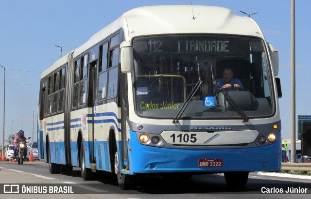 Metrobus 1105 na cidade de Goiânia, Goiás, Brasil, por Carlos Júnior. Número da foto: #12229638.
