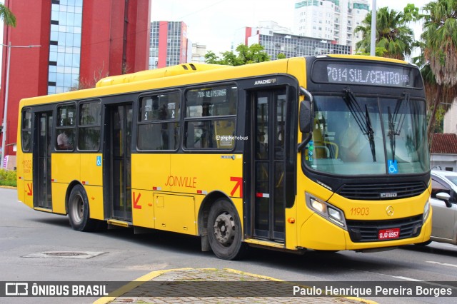 Gidion Transporte e Turismo 11903 na cidade de Joinville, Santa Catarina, Brasil, por Paulo Henrique Pereira Borges. Número da foto: #12229562.