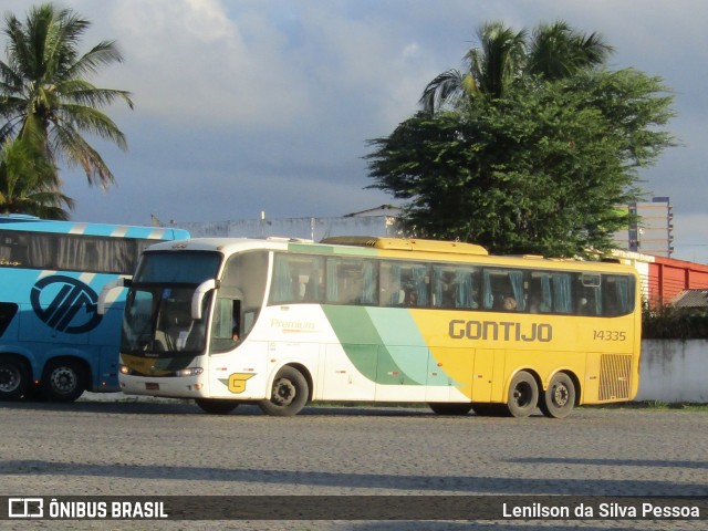 Empresa Gontijo de Transportes 14335 na cidade de Caruaru, Pernambuco, Brasil, por Lenilson da Silva Pessoa. Número da foto: #12230867.
