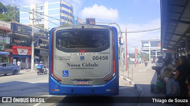 Viação Cidade de Caieiras 00456 na cidade de Franco da Rocha, São Paulo, Brasil, por Thiago de Souza. Número da foto: #12230827.