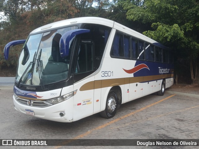 Taipastur Transportes Turísticos 3501 na cidade de Caieiras, São Paulo, Brasil, por Douglas Nelson de Oliveira. Número da foto: #12234340.
