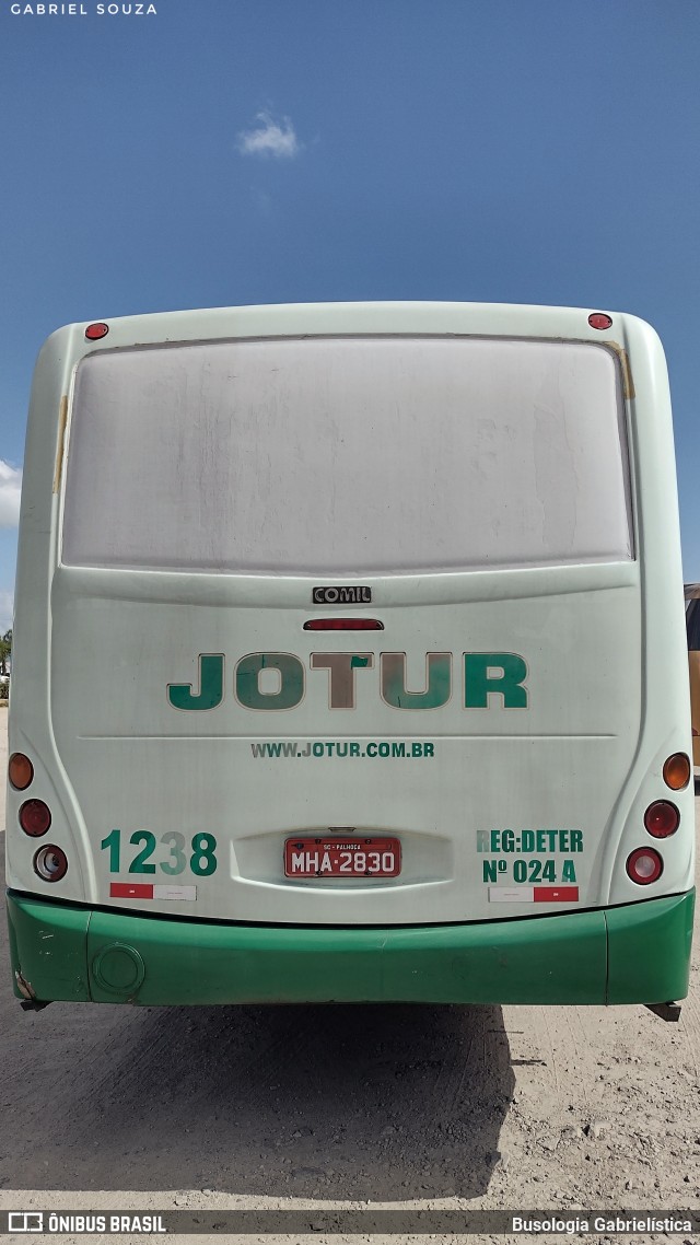 Jotur - Auto Ônibus e Turismo Josefense 1238 na cidade de Florianópolis, Santa Catarina, Brasil, por Busologia Gabrielística. Número da foto: #12233437.