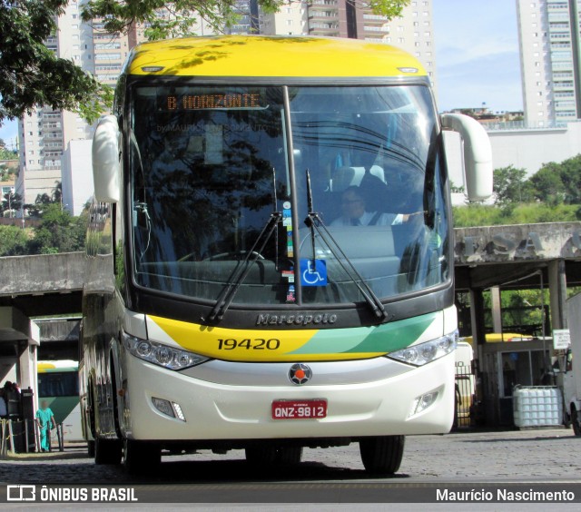 Empresa Gontijo de Transportes 19420 na cidade de Belo Horizonte, Minas Gerais, Brasil, por Maurício Nascimento. Número da foto: #12231538.