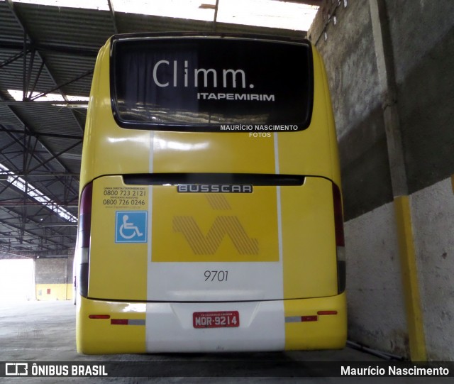 Viação Itapemirim 9701 na cidade de Belo Horizonte, Minas Gerais, Brasil, por Maurício Nascimento. Número da foto: #12234976.