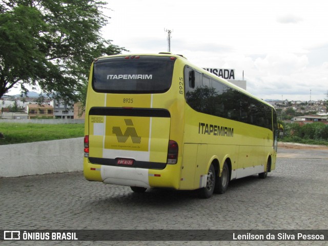 Viação Itapemirim 8925 na cidade de Caruaru, Pernambuco, Brasil, por Lenilson da Silva Pessoa. Número da foto: #12234355.