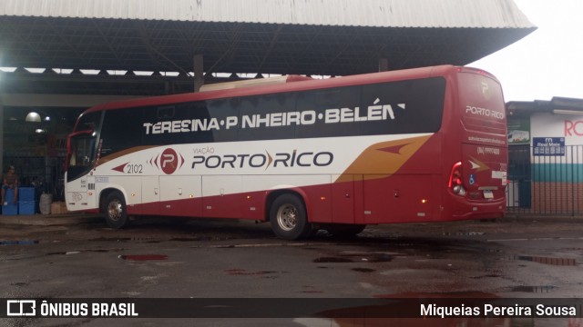 Auto Viação Porto Rico 2102 na cidade de Santa Inês, Maranhão, Brasil, por Miqueias Pereira Sousa. Número da foto: #12233499.
