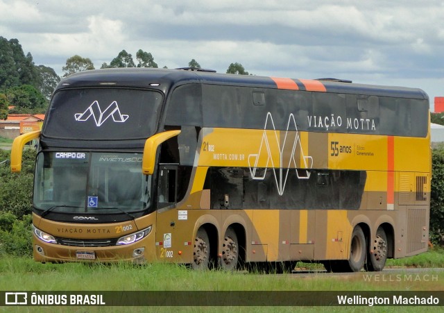 Viação Motta 21002 na cidade de Abadiânia, Goiás, Brasil, por Wellington Machado. Número da foto: #12234020.