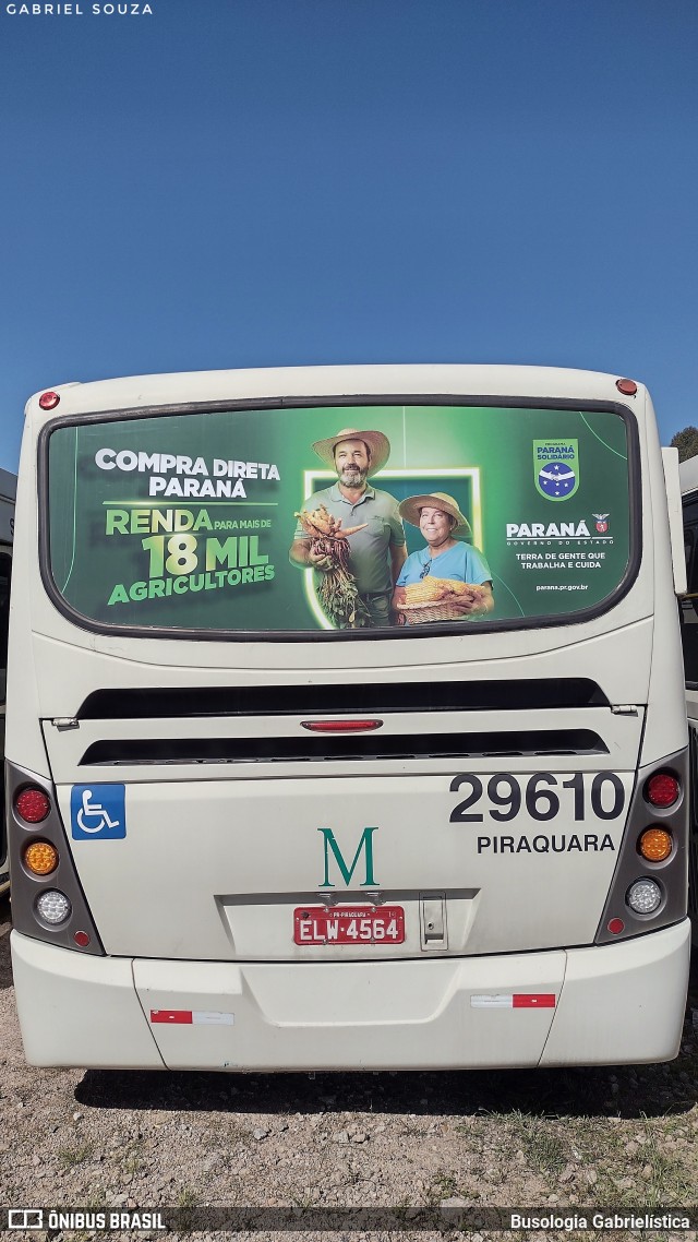Viação Piraquara 29610 na cidade de Piraquara, Paraná, Brasil, por Busologia Gabrielística. Número da foto: #12234045.
