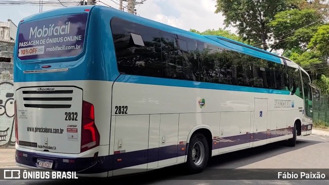 Viação Piracicabana 2832 na cidade de São Paulo, São Paulo, Brasil, por Fábio Paixão. Número da foto: #12234492.