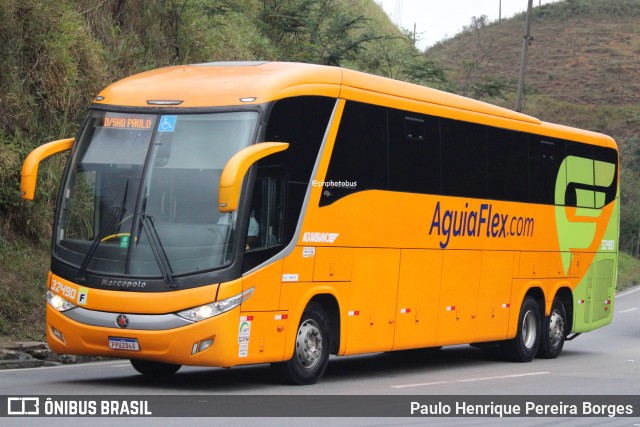 Viação Águia Branca 32490 na cidade de Piraí, Rio de Janeiro, Brasil, por Paulo Henrique Pereira Borges. Número da foto: #12234269.