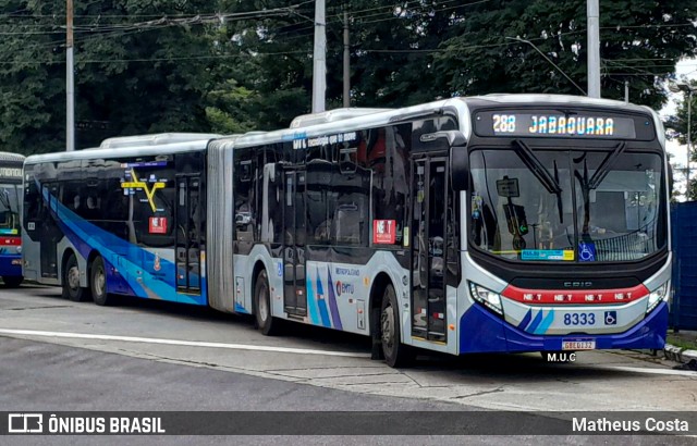Next Mobilidade - ABC Sistema de Transporte 8333 na cidade de São Paulo, São Paulo, Brasil, por Matheus Costa. Número da foto: #12233046.