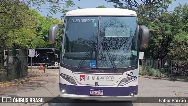 Viação Piracicabana 2802 na cidade de São Paulo, São Paulo, Brasil, por Fábio Paixão. Número da foto: #12234488.
