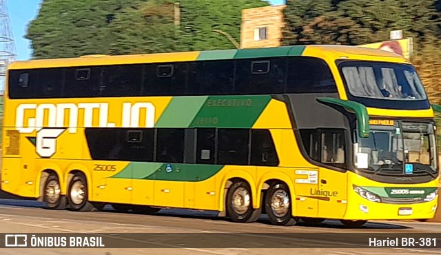 Empresa Gontijo de Transportes 25005 na cidade de Betim, Minas Gerais, Brasil, por Hariel BR-381. Número da foto: #12234876.