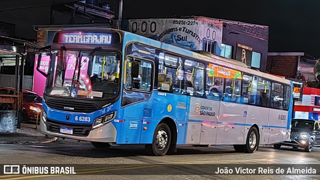 Transwolff Transportes e Turismo 6 6283 na cidade de São Paulo, São Paulo, Brasil, por João Victor Reis de Almeida. Número da foto: #12234319.