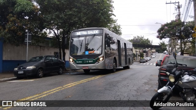 Via Sudeste Transportes S.A. 5 1041 na cidade de São Paulo, São Paulo, Brasil, por Andarilho Paulista. Número da foto: #12293570.