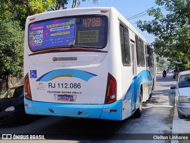 Auto Viação Vera Cruz - Belford Roxo RJ 112.086 na cidade de Nilópolis, Rio de Janeiro, Brasil, por Cleiton Linhares. Número da foto: #12294364.