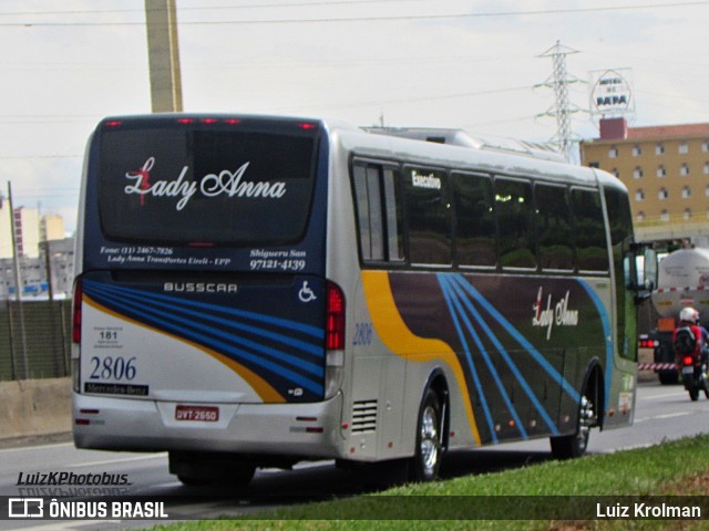 Lady Anna Transportes 2806 na cidade de Aparecida, São Paulo, Brasil, por Luiz Krolman. Número da foto: #12293067.