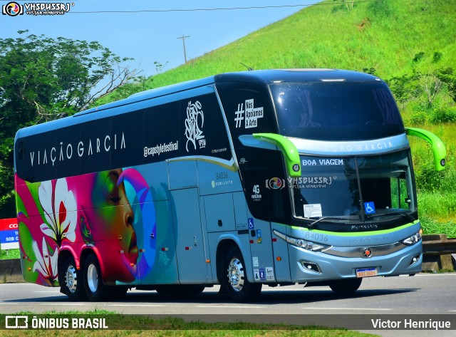 Viação Garcia 84036 na cidade de Paracambi, Rio de Janeiro, Brasil, por Victor Henrique. Número da foto: #12294950.